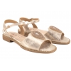 S.BARSKI KV51-098 SANDAŁY DAMSKIE PŁASKIE złote