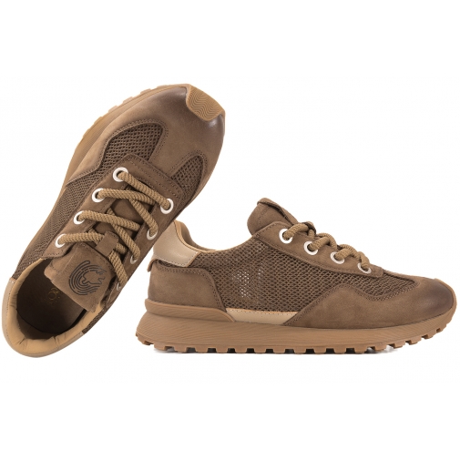 LORETTA VITALE W1402 PÓŁBUTY SPORTOWE DAMSKIE SNEAKERSY SKÓRZANE dark