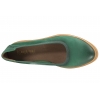 LORETTA VITALE W1403 BALERINY SKÓRZANE DAMSKIE PÓŁBUTY zielone