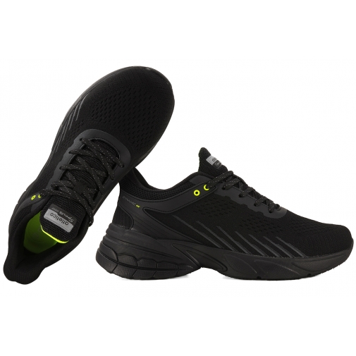 ATLETICO VB17567 BUTY SPORTOWE SNEAKERSY MĘSKIE czarne