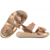 PRIMIGI 7898622 SANDAŁKI DZIEWCZĘCE SANDAŁY SKÓRZANE NA RZEPY miedziane