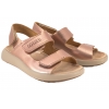 PRIMIGI 7898766 SANDAŁKI DZIEWCZĘCE SANDAŁY SKÓRZANE NA RZEPY miedziane