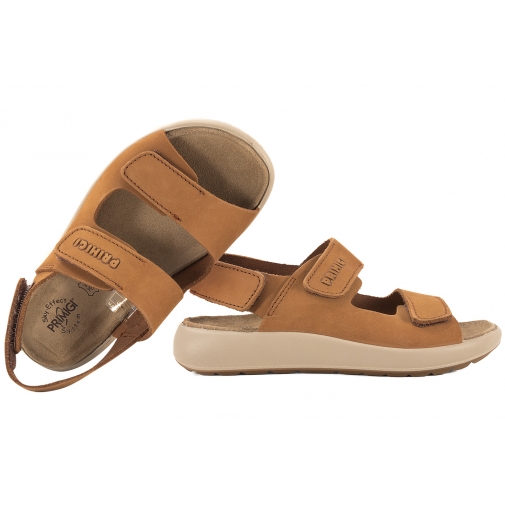 PRIMIGI 7898700 SANDAŁKI DZIECIĘCE SANDAŁY MŁODZIEŻOWE SKÓRZANE NA RZEPY miodowe