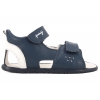 PRIMIGI 7912533 BAREFOOT SANDAŁKI DZIECIĘCE SKÓRZANE NA RZEPY granatowe