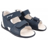 PRIMIGI 7912533 BAREFOOT SANDAŁKI DZIECIĘCE SKÓRZANE NA RZEPY granatowe