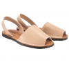 VERANO 2201 SANDAŁY DAMSKIE HISZPAŃSKIE SKÓRZANE nude