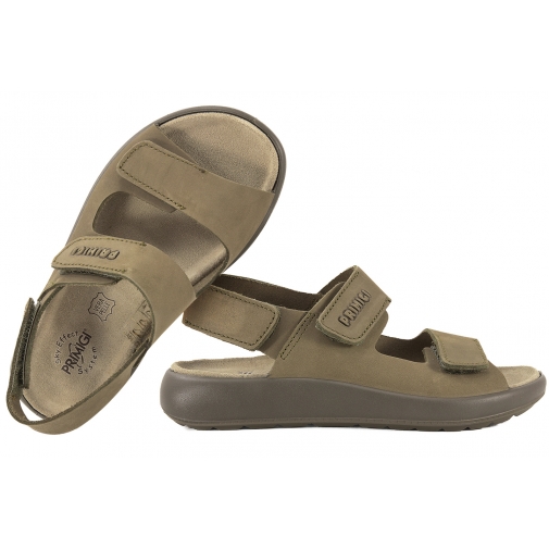 PRIMIGI 7898711 SANDAŁKI DZIECIĘCE SANDAŁY SKÓRZANE NA RZEPY khaki
