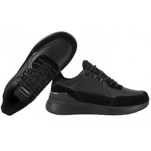 ATLETICO VB17395 BUTY SPORTOWE SNEAKERSY MĘSKIE PU czarne