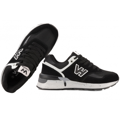 VANHORN 25-27302BK BUTY SPORTOWE SNEAKERSY MĘSKIE czarne
