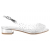 POTOCKI 25-43328SL SANDAŁY DAMSKIE TRANSPARENTNE ŻELOWE BALERINKI srebrne