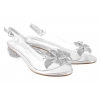 POTOCKI 25-43311SL SANDAŁY DAMSKIE TRANSPARENTNE ŻELOWE BALERINKI srebrne