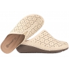 POTOCKI 25-24301BG AŻUROWE KLAPKI DAMSKIE NA KOTURNIE beżowe