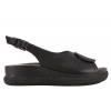 FILIPPO DS6984 SANDAŁY DAMSKIE NA PLATFORMIE SKÓRZANE czarny