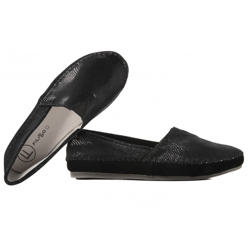 FILIPPO DP031 PÓŁBUTY DAMSKIE MOKASYNY WSUWKI SKÓRZANE czarne