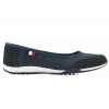 FILIPPO DP142 PÓŁBUTY DAMSKIE BALERINY SPORTOWE WSUWKI AŻUROWE SKÓRA granatowe