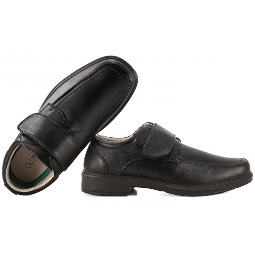 WOJTYŁKO 9W1538C PÓŁBUTY MĘSLIE WIZYTOWE OKOLICZNOŚCIOWE RZEP czarne