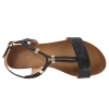 S.BARSKI KV51-120 SANDAŁY DAMSKIE PŁASKIE black