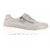 ATLETICO LADIE'S STYLE OC-135LZ05 AŻUROWE SNEAKERSY DAMSKIE PÓŁBUTY SKÓRZANE  szare