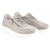 ATLETICO LADIE'S STYLE OC-135LZ05 AŻUROWE SNEAKERSY DAMSKIE PÓŁBUTY SKÓRZANE  szare