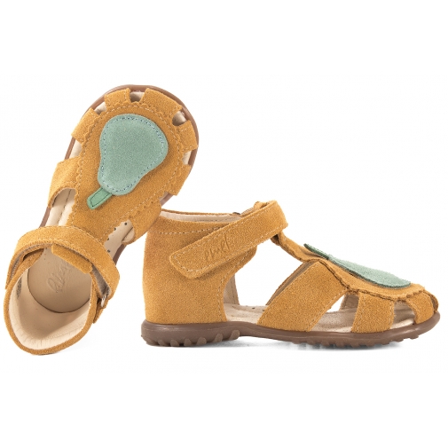 EMEL ES 1214E-2 SANDAŁKI PROFILAKTYCZNE DZIECIĘCE SANDAŁY ROCZKI gruszka