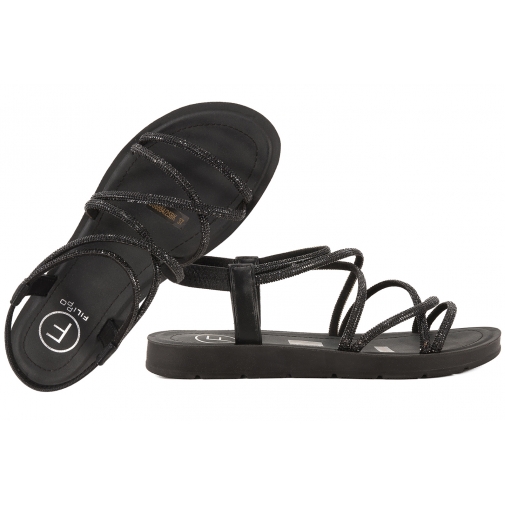 FILIPPO DS6884 SANDAŁY DAMSKIE PŁASKIE czarne