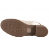 SANDWAY F20105-2 AŻUROWE SANDAŁY DAMSKIE NA OBCASIE EKO beżowe