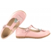 EMEL E2057B-3 BALERINKI DZIEWCZĘCE PÓŁBUTY SKÓRZANE różowe