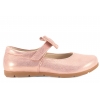 EMEL E2703D-4 BALERINKI DZIEWCZĘCE PÓŁBUTY SKÓRZANE połyskujący róż