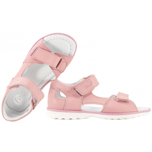 EMEL E2767A-2 SKÓRZANE SANDAŁKI DZIEWCZĘCE SANDAŁY różowe