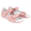 EMEL E2767A-2 SKÓRZANE SANDAŁKI DZIEWCZĘCE SANDAŁY różowe