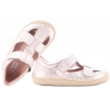 MAZUREK 1372 BAREFOOT SANDAŁY DZIEWCZĘCE PÓŁBUTY WYCINANE SKÓRA