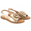FILIPPO DS6915 SANDAŁY DAMSKIE PŁASKIE złote