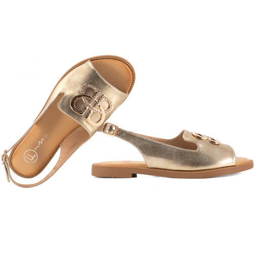 FILIPPO DS6918 SANDAŁY DAMSKIE PŁASKIE złote
