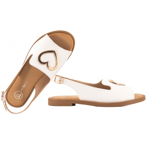FILIPPO DS6926 SANDAŁY DAMSKIE PŁASKIE białe