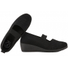 FILIPPO DTN7085 PÓŁBUTY TEKSTYLNE TENISÓWKI DAMSKIE NA KOTURNIE WSUWKI czarne