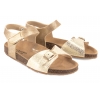 LA AZARIA 3033C09 SANDAŁKI DZIEWCZĘCE PROFILOWANE SANDAŁY FUSBETY złote