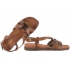 SERGIO LEONE SK073H SANDAŁY DAMSKIE PŁASKIE EKO brązowe