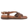 SERGIO LEONE SK073H SANDAŁY DAMSKIE PŁASKIE EKO brązowe