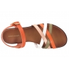 SERGIO LEONE H4B SANDAŁY DAMSKIE PŁASKIE EKO pomarańczowe