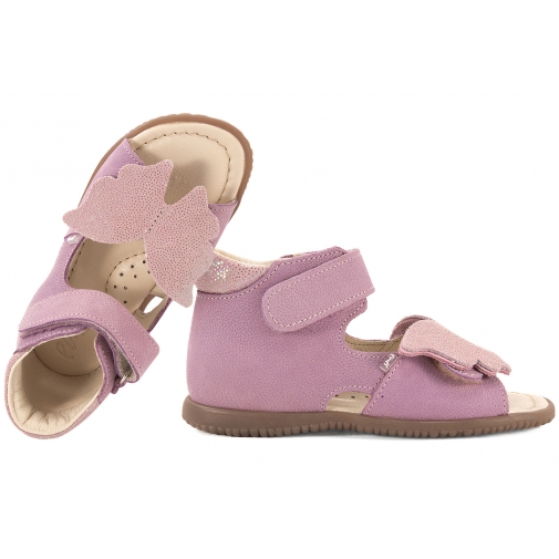 EMEL ES 2428E-13 SANDAŁKI PROFILAKTYCZNE DZIEWCZĘCE ROCZKI jagodowe