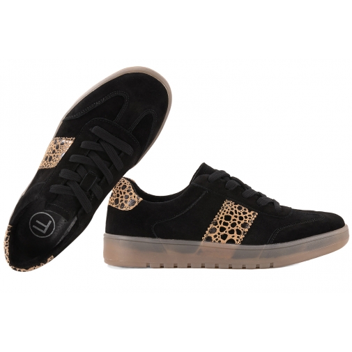 FILIPPO DP6770 PÓŁBUTY DAMSKIE SPORTOWE SNEAKERSY SKÓRZANE czarne