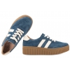 FILIPPO DP6776 PÓŁBUTY DAMSKIE SNEAKERSY NA PLATFORMIE SKÓRZANE c.niebieski