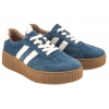 FILIPPO DP6776 PÓŁBUTY DAMSKIE SNEAKERSY NA PLATFORMIE SKÓRZANE c.niebieski