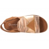 MACIEJKA L7067-29 SKÓRZANE SANDAŁY DAMSKIE KOMFORT NA KOTURNIE rude
