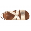 MACIEJKA L6848-25 SKÓRZANE SANDAŁY DAMSKIE KOMFORT NA KOTURNIE złote