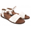 SERGIO LEONE SK068H SANDAŁY DAMSKIE PŁASKIE EKO białe