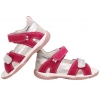 BARTEK 8440985 SANDAŁKI DZIEWCZĘCE SANDAŁY SKÓRZANE fuksja