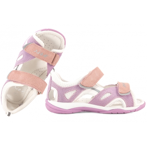 BARTEK 8441467 SANDAŁKI DZIEWCZĘCE SANDAŁY SKÓRZANE j.fiolet