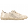 FILIPPO DP6140 PÓŁBUTY DAMSKIE SNEAKERSY SKÓRZANE złocony beż