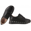 FILIPPO DP6800 PÓŁBUTY DAMSKIE SNEAKERSY NA PLATFORMIE SKÓRZANE czarne